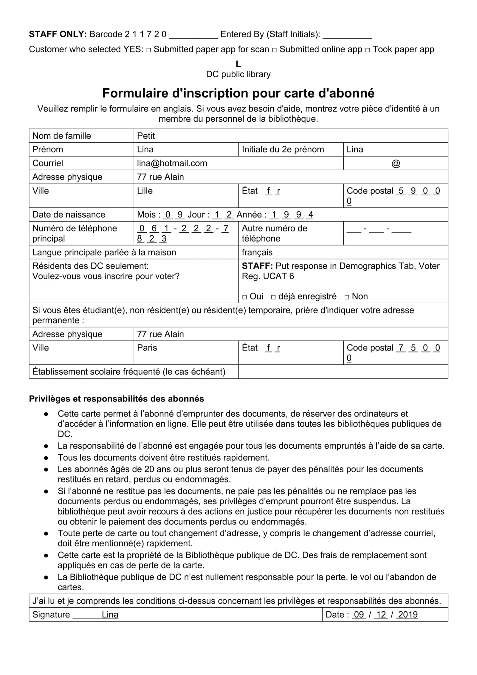 The same form as a Word document, with every field inside a real table